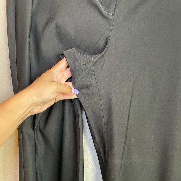 Lane Bryant Slacks Pants Size 18 Black Rayon Blend Pocket Zip Office Work Career - Picture 3 of 7